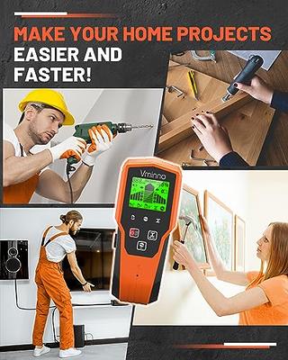 Stud Finder Wall Scanner, 5 in 1 Wall Stud Finder with Bubble Level and LCD  Display & Audio Alarm, Stud Finder Tool for Wall Wood AC Wire Metal  Detector Joist Pipe - Yahoo Shopping