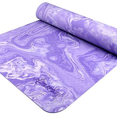 Yoga Mat,Exercise Fitness Mat - High-Density Non-Slip TPE Workout Mat for  Yoga, Pilates & Exercises, Anti - Tear, Sweat - Proof, Classic 15mm Thick