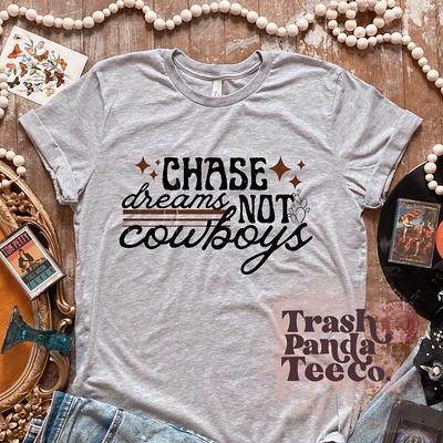 Chase Dreams Not Cowboys - Women's Western Wear T-Shirt Vintage Aesthetic  70S Style Tee Country Girl Boho Cowboy - Yahoo Shopping