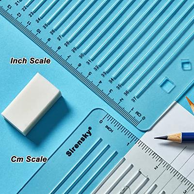 Lurrose 2pcs Line Drawing Ruler Small Ruler for Journaling Calligraphy  Paper Drawing Rulers Ruler Stencil Lettering Stencils Examination Ruler  Student