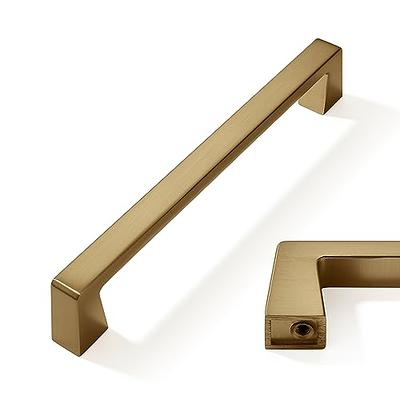 Sumner Street Home Hardware Ethan 4 inch Center-to-Center Satin Brass  Drawer Pull