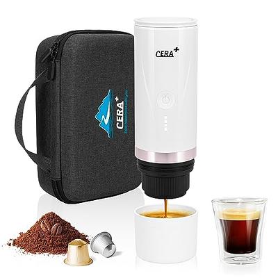 Portable Espresso Machine,Portable Coffee Maker,Electric Espresso  Machine,Espresso Maker Compatible Ground Coffee, Hand Coffee Make for K Cup  Capsules