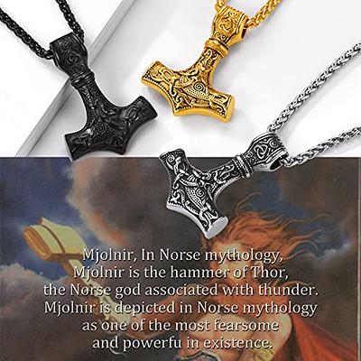 Viking Necklace Men Pendant Wolf And Snake Talisman Norse World Tree Jewelry  | eBay