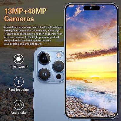 Huness I14 Pro MAX Smartphone Unlocked Cell Phone, 6+256GB Long Battery  Life 6.82 HD Screen Unlocked Phones, Android 13 with 128G Memory Card,  Dual SIM/Fingerprint Lock/Face ID/GPS Purple 