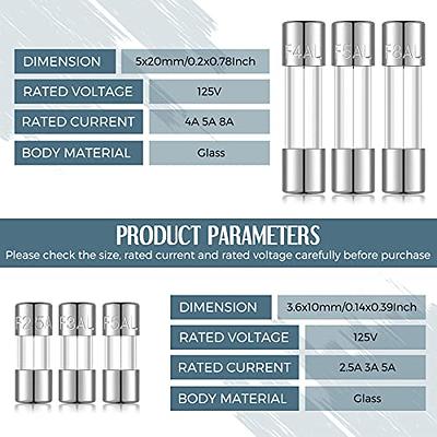 5A 250V CYLINDRICAL CERAMIC FUSE 5x20mm CYLINDRICAL 5 amp F5A-250