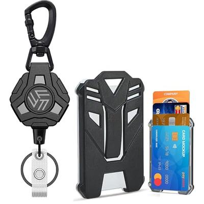  Retractable Keychain Heavy Duty, Badge Reels Retractable,  Tactical ID Badge Holder