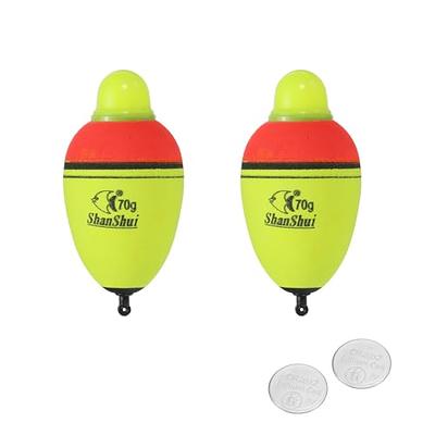 EVA 3.5oz Fishing Slip Bobbers Float, Yellow, 4 Pack 