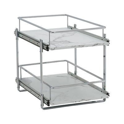 Lavish Home 3-Tiered Nonslip White Drawer Organizer HW0500090 - The Home  Depot