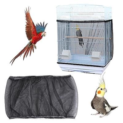 Bird Cage Seed Catcher, Large Airy Gauze Seeds Bird Cage Cover