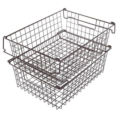  Grey - Storage Baskets, Bins & Containers / Home Storage &  Organization: Home & Kitchen