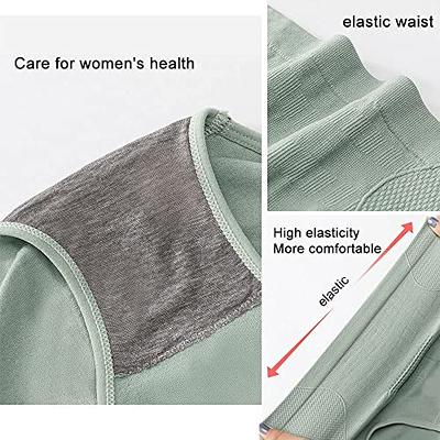 4PCS Women High Waisted Underwear Tummy Control Panties Graphene Honeycomb  Vaginal Tightening Body Shaping Briefs Shapewear 