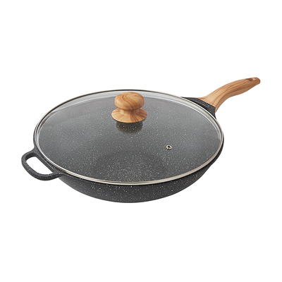 The Pioneer Woman Prairie Signature 14 inch Cast Aluminum Wok, Charcoal  Speckle - Yahoo Shopping