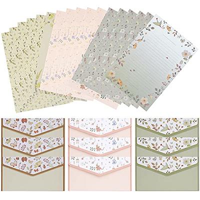 Stationary Paper and Envelopes Set, 48 PCS Stationary Set for Women Cute  Stationary Writing Stationery Paper with 16 Envelope - 32 Letter paper