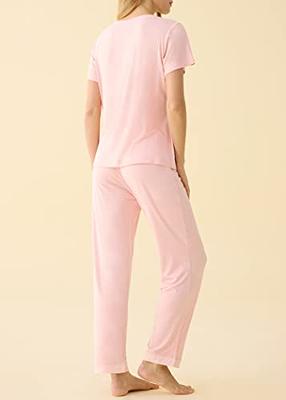 Latuza Women's Cotton Pajamas Set Tops and Capri Pants Sleepwear