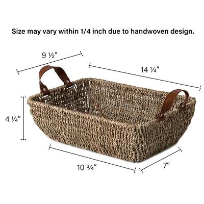 Sorbus Seagrass Basket 2 Pack