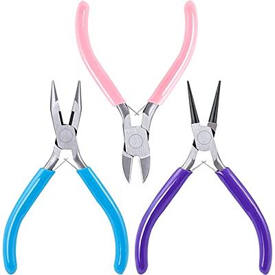 SPEEDWOX 3 Inches Chain Nose Pliers for Jewelry Making Mini Precision Long  Nose Pocket Plier Slim Flat Jaws Small Hand Tools Professional Fine Pliers