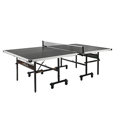 JOOLA Inside Table Tennis Table - Professional Indoor Ping Pong Table with  Quick Clamp Ping Pong Net & Post Set - 10 Minute Easy Assembly - Foldable