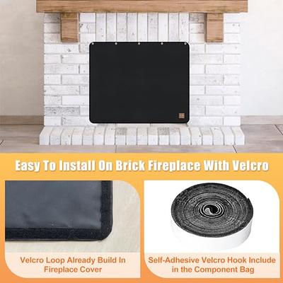 Fireplace Draft Cover, Fireplace Blocker Blanket for Insulation, Indoor  Fireplace Draft Stopper for Heat Loss Black 33 W x 29 H - Yahoo Shopping