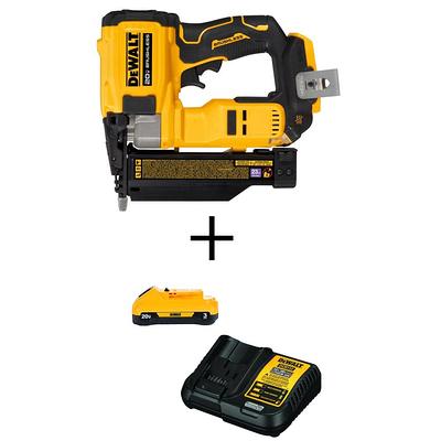ATOMIC 20V MAX Lithium Ion Cordless 23 Gauge Pin Nailer Kit with 2.0Ah  Battery and Charger