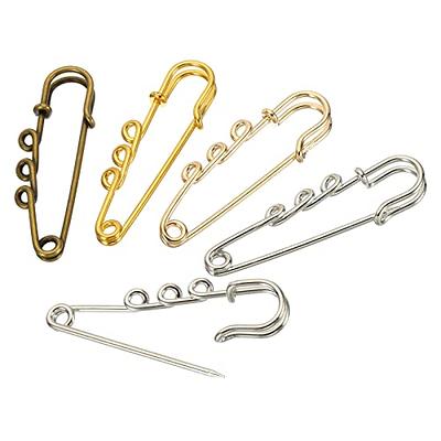 MECCANIXITY 3 Holes Brooch Pins 2 Inch Metal Decorative Collar Safety Pins  Clips for Women Clothing Dress Pants Trousers Skirt Waist, 4 Colors, 50pcs  - Yahoo Shopping