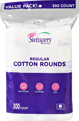 Swisspers 100% Cotton Rounds Value Pack, 300 Count - Yahoo Shopping