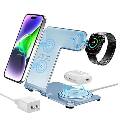 3 In 1 Aluminium iPhone, Apple Watch and Airpods 1 or 2 Charging Stand