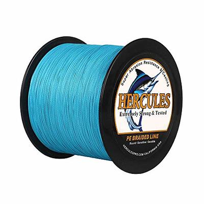 HERCULES Braided Fishing Line 12 Strands, 100-2000m 109-2196 Yards Braid  Fish Line, 10lbs-420lbs Test PE Lines for Saltwater Freshwater : 