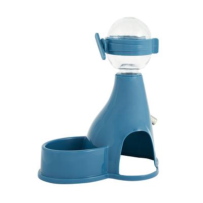 Full Cheeks; Small Pet 3-in-1 Space Saver Food and Water Dispenser