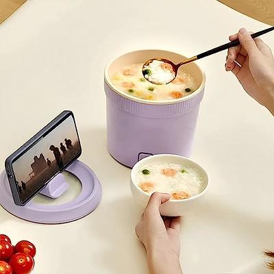 Multi-function Mini Electric Cooker Skillet Noodle Rice Cooker Cooking Pot  Pan Set Students Electric Heating Lunchbox Cup