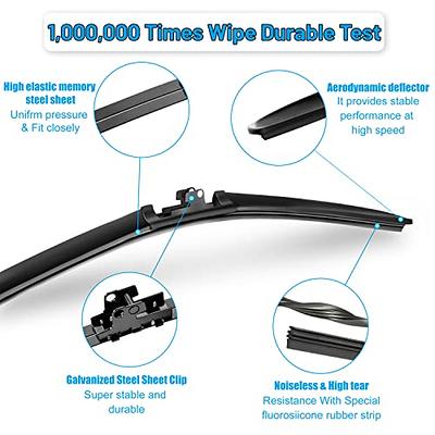 ARVEFPPY OEM QUALITY Silicone Wiper Blades, 26 and 16 Windshield Wipers ( Pack of 2), Automotive Replacement Windshield Wiper Blades for Front  Windshield - Yahoo Shopping