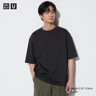 U AIRism Cotton Oversized Crew Neck Half-Sleeve T-Shirt, UNIQLO US