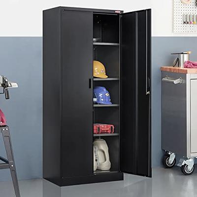 Storage Cabinets With Doors And Shelves,72 Metal Garage Storage