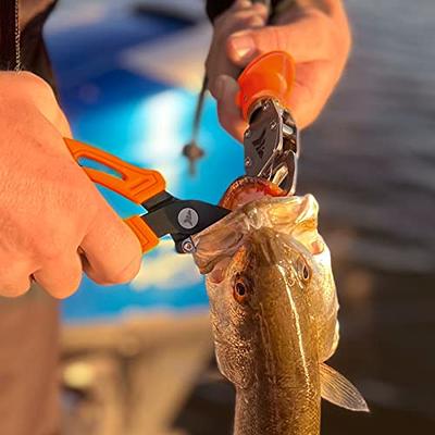 KastKing Fishing Pliers with Fish Lip Gripper, 6 Fishing Split