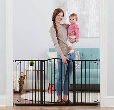 Regalo Easy Step 36 Extra Tall Walk Thru Baby Gate, Includes 4-Inch  Extension Kit, 4 Pack of Pressure Mount Kit and 4 Pack Wall Cups and  Mounting