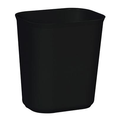 Lavex 19 Gallon Black Square Trash Can