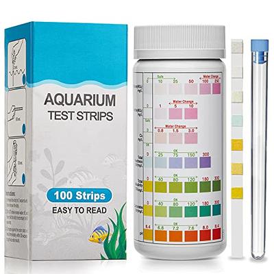 SJ WAVE 7 in 1 Aquarium Test Kit for Freshwater Aquarium | Fast & Accurate  Water Quality Testing Strips for Aquariums & Ponds | Monitors pH, Hardness