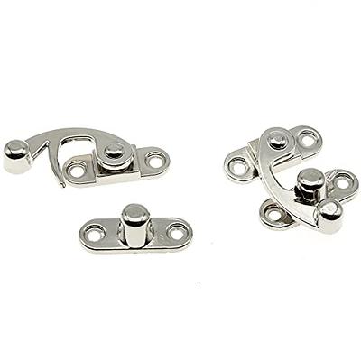 OZXNO Antique Hook Hasp Latch 2-Pack Tone Swing Lock Clasp Zinc Alloy Left Hook  Latch with Mounting Screws for Jewelry Box Cabinet Toolbox Suitcase - Yahoo  Shopping