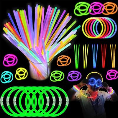Glow Sticks Bulk Party Favors 100pk - 8 Glow in the Dark Party Supplies,  Light Sticks for Neon Party Glow Necklaces and Bracelets for Kids or Adults
