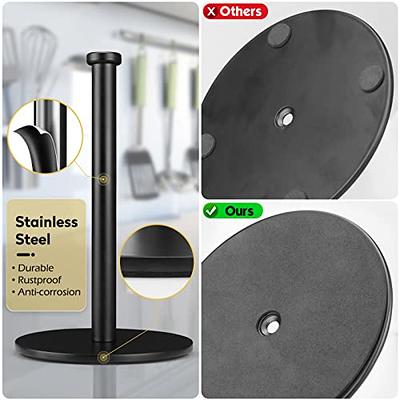Short Paper Towel Holder, Black Kitchen Roll Holder, Premium Stainless  Steel Paper Towel Holder for Kitche Countertop, 10.43 * 5.51 * 0.24 in -  Yahoo Shopping