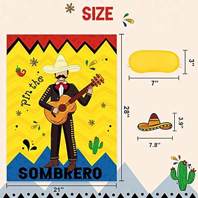 24pcs Mexican Fiesta Centerpiece Stick, Mexican Party Fiesta Table Stick,  Cinco De Mayo Mexican Fiesta Party Decoration Supplies Table Toppers