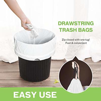 2.6 Gallon 220 Counts Strong Drawstring Trash Bags Garbage Bags by Teivio,  Bathroom Trash Can Bin Liners, Small Plastic Bags for home office  kitchen,Code R fit 10 Liter, 2,2.5,3 Gal - Yahoo Shopping