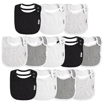  egmao baby Snap Bibs for Boys & Girls,12 Pack Drooling