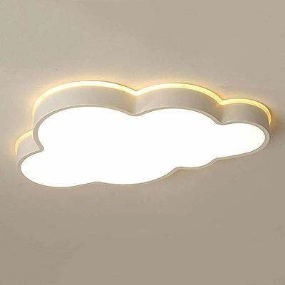 LAKIQ Modern Creative Acrylic LED Lights Cloud Shape Children Room Ceiling Light Flush Mount Ceiling Chandelier Lighting Fixture for Kids Bedroom