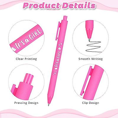 Ireer 36 Pcs Baby Shower Favors Pens for Guests Bulk Games It's a Boy or  Girl Pens Retractable Gel Ink Pens Blue Pink White Gel Pens Small Baby  Shower