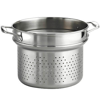 18/10 Stainless Steel 9Â½ Pasta Insert for Tramontina Gourmet 8-qt. Tri-Ply  Clad Stock Pot, One Size, Silver - Yahoo Shopping