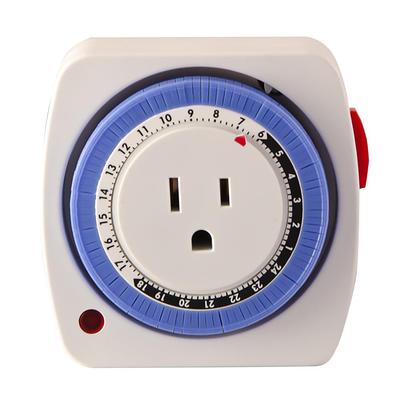 Utilitech 15-Amps 125-volt 2-Outlet Plug-in Countdown Indoor Lighting Timer  in the Lighting Timers department at