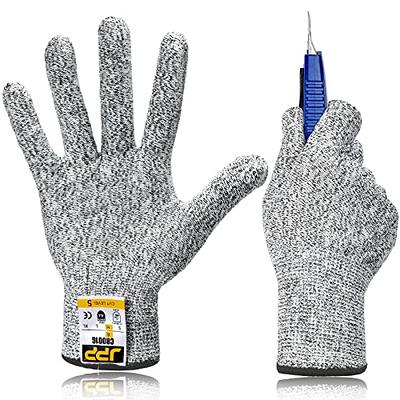 Cut Resistant Gloves Food Grade Level 5 Protection - Large - White