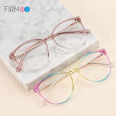  Firmoo Oversize Black Square Blue Light Blocking Glasses for  Women/Men,Lightweight Blue Light Glasses UV400 Protection Eyewear Glasses :  Health & Household