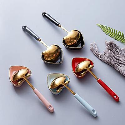 Skimmer Slotted Spoon 304 Stainless Steel Colander Skimmer Ladle with Long  Handle Food Grade Frying Strainer Spoon for Kitchen Cooking Baking(Gold) -  Yahoo Shopping