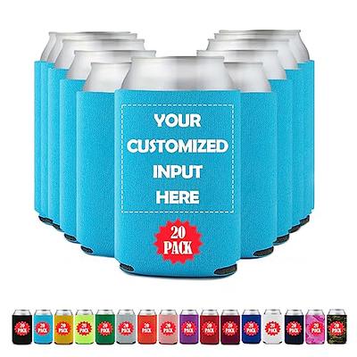 Personalized Can Coolers Set of 100 with Your Text Logo or Image Wedding  Favors Bachelor Party Favors Birthday Party Favors